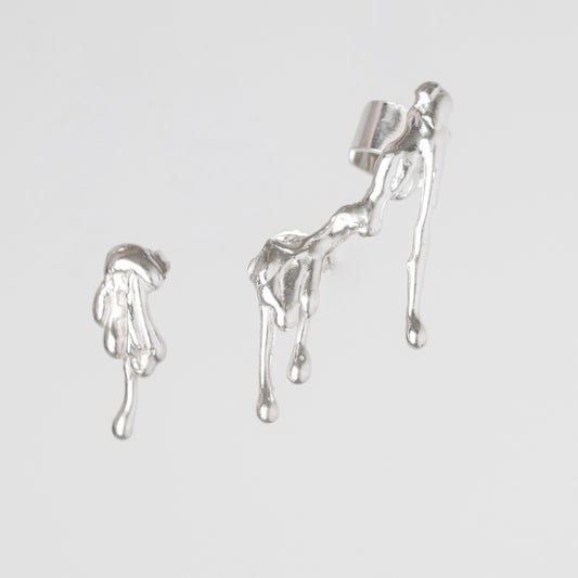 Gota trepadora earring silver